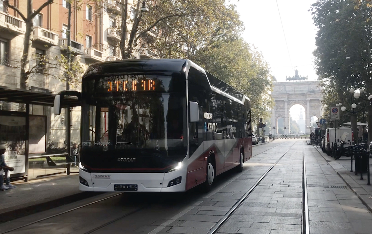 Elektrikli Otobüs Kent Electra İtalya'da Toplu Taşımada Test Edildi