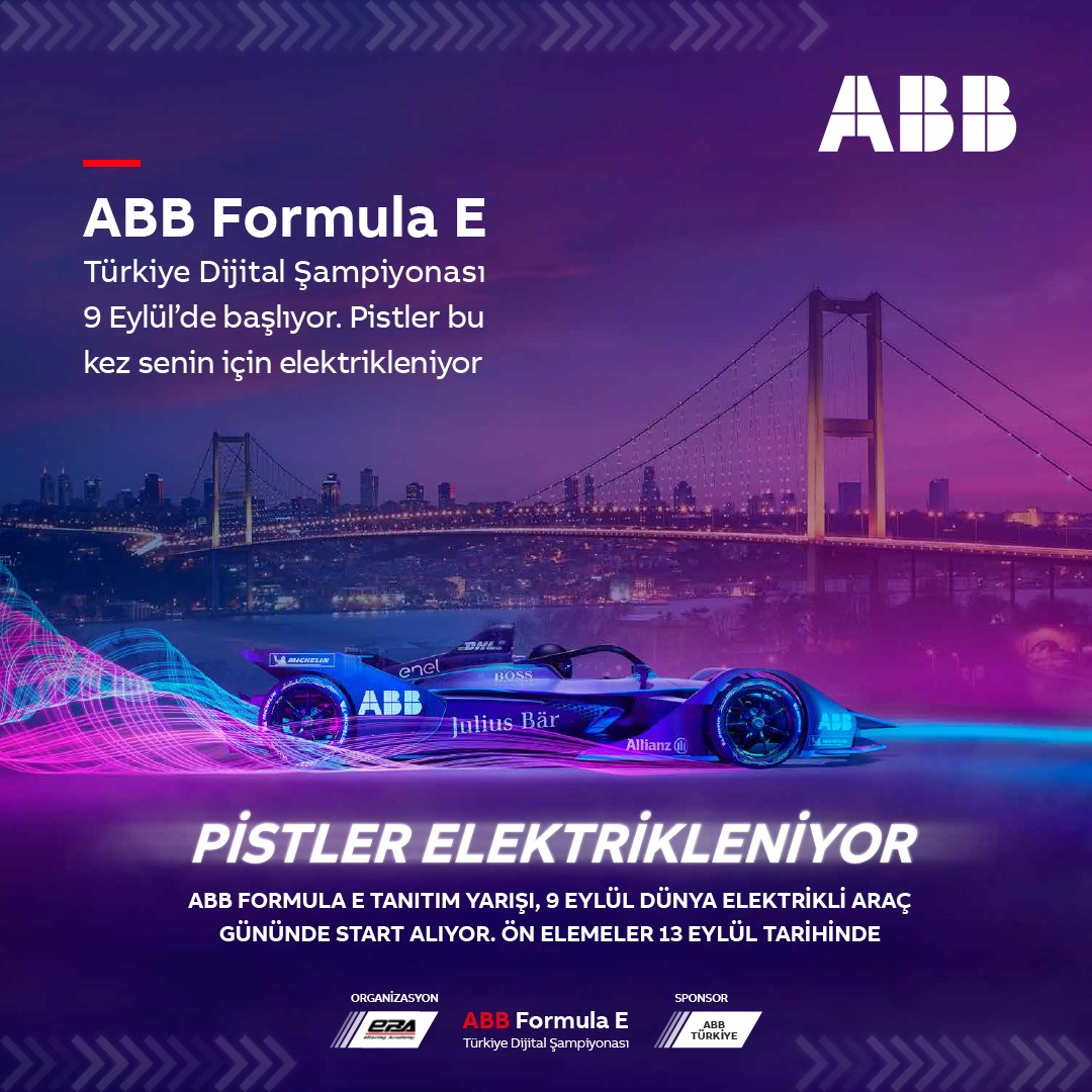 ABB Formula E Türkiye Dijital Şampiyonası Başlıyor!